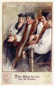 Tre biskopper har været her denne formiddag af after Charles Edmund Brock