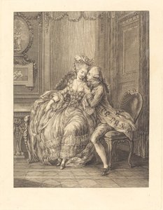 Den presserende elsker af after Charles Eisen
