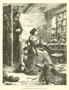 Kvindelig skomager af after Charles J. Staniland