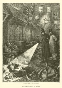 Newport Market om natten af after Charles J. Staniland