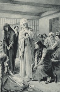 Elizabeth Fry går frit ind og ud af fangehullerne i Newgate