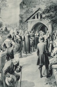 Befolkningen i Eyam i Derbyshire beslutter sig for at lukke deres pestramte landsby ude fra verden