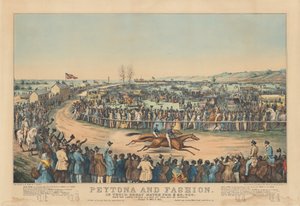 Peytona og mode: I deres store match for $20.000. I løbet af Unionskurset L.I. 13. maj. 1845, vundet af Peytona. Tid 7:39 3/4, 7:45 1/4 af after Charles Severin