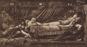 Tornerose af after Edward Coley Burne-Jones