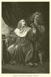 Boileau og præsidenten for Lamoignon, Boileau af after Emile Antoine Bayard