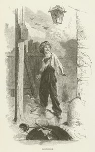 Gavroche af after Emile Antoine Bayard