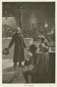 Jean Valjean af after Emile Antoine Bayard