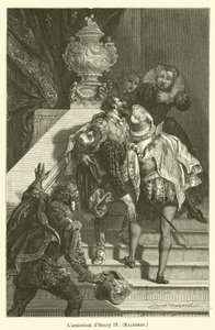 Lassassinat dHenry IV, Malherbe af after Emile Antoine Bayard