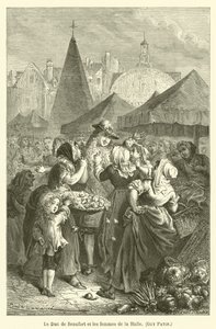Hertugen af Beaufort og kvinderne i Halle, Guy Patin af after Emile Antoine Bayard