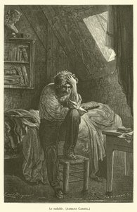 Selvmord, Armand Carrel af after Emile Antoine Bayard