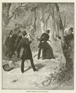 Madame Derblay stopper duellen af after Emile Antoine Bayard