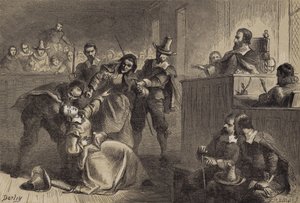 Edmund Cheesemans kone før guvernør Berkeley af after Felix Octavius Carr Darley