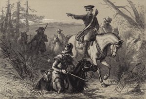 Major Washington på sin mission til den franske kommandør af after Felix Octavius Carr Darley