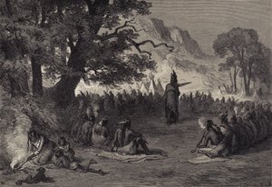 Pontiac i Rådet af after Felix Octavius Carr Darley