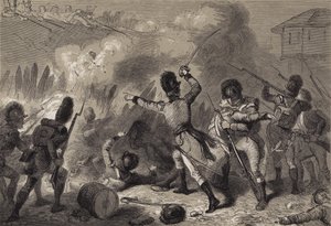 Briterne blev slået tilbage ved Fort Stephenson af after Felix Octavius Carr Darley