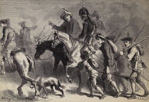 New England Yeomanrys opstand af after Felix Octavius Carr Darley