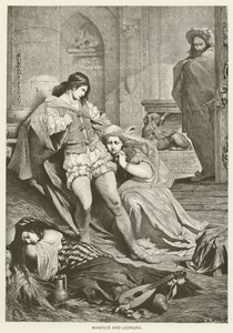 Manrico og Leonora af after Ferdinand Keller