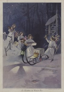 Nytårs postbud af after Firmin Bouisset