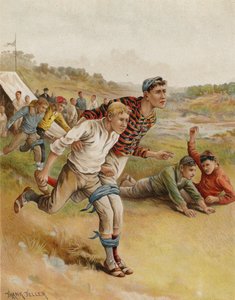 Et trebenet race (chromolitho) af after Frank Feller