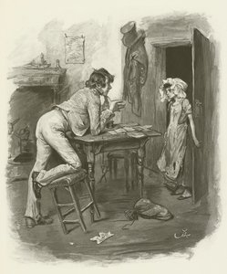 Dick Swiveler og marchionessen af after Frederick Barnard