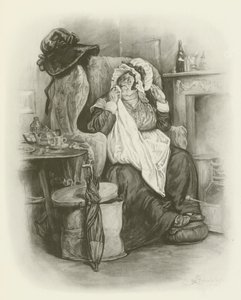 Fru Gamp af after Frederick Barnard