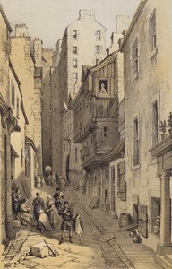 Fleshmarket Close, Edinburgh (chromolitho)