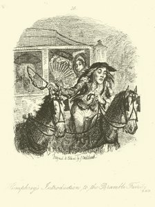 Illustration til Humphry Clinker af Tobias Smollett af after George Cruikshank
