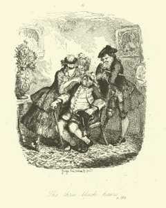 Illustration til Peregrine Pickle af Tobias Smollett af after George Cruikshank