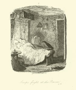 Illustration til Roderick Random af Tobias Smollett af after George Cruikshank