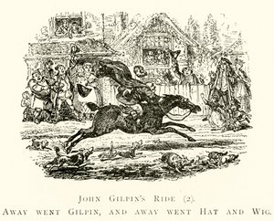 John Gilpins ridt (2), Gilpin gik bort, og bort gik hat og paryk