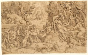 Procris død af after Giorgio Ghisi