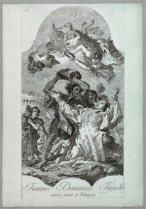 Sankt Stefans martyrium af after Giovanni Battista Tiepolo