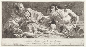 Venedig modtager Neptuns hyldest af after Giovanni Battista Tiepolo Giovanni Domenico Tiepolo