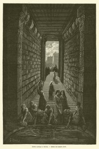 Gammel cisterne i Merida af Gustave after Dore