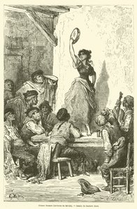Danser Gitana, Sevilla-området af Gustave after Dore