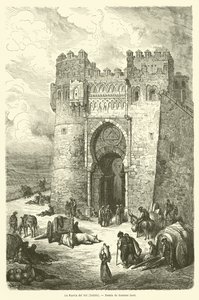 Puerta del Sol, Tolede af Gustave after Dore