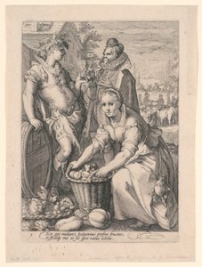 Fire årstider (efterår) af after Hendrik Goltzius