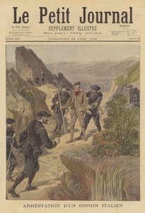 Anholdelse af en italiensk spion af after Henri Meyer