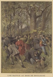 Konfrontation mellem politi og vagranter i Bois de Boulogne