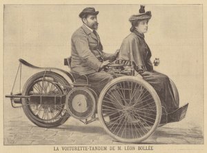 Leon Bollee tandem vogn af after Henri Meyer