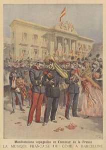 Populære demonstrationer af venskab mod Frankrig i Spanien af after Henri Meyer
