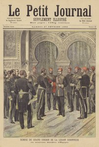 Præsentation af Legion dHonneurs ramme til den nye Khedive i Egypten