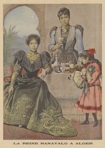 Dronning Ranavalona III af Madagaskar i eksil i Algier