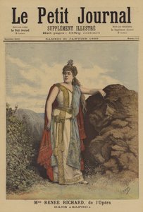 Renee Richard i Sapho i Paris Opera af after Henri Meyer