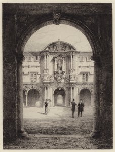 Gateway til St Johns College af after Henri Toussaint