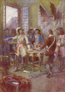 My Guns will give my Answer, Frontenac, 1690 af after Henry Sandham