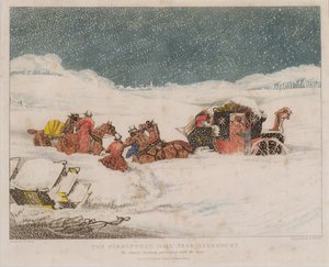 Birmingham Mail nær Aylesbury, graveret af Robert Havell, 1837 af after Henry Thomas Alken