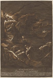 Kristus på Oliebjerget af after Jacopo Bassano John Baptist Jackson