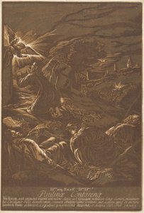 Kristus på Oliebjerget af after Jacopo Bassano John Baptist Jackson