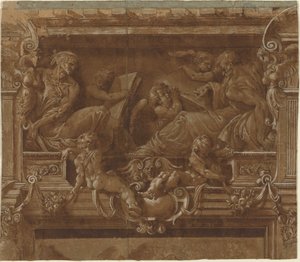 Profet og Sybil af after Jacopo Zanguidi Italian 16th Century called Bertoia